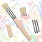 3 Sizes - Wooden Stencil Brushes Natural Stencil Bristle Dome Art Painting
